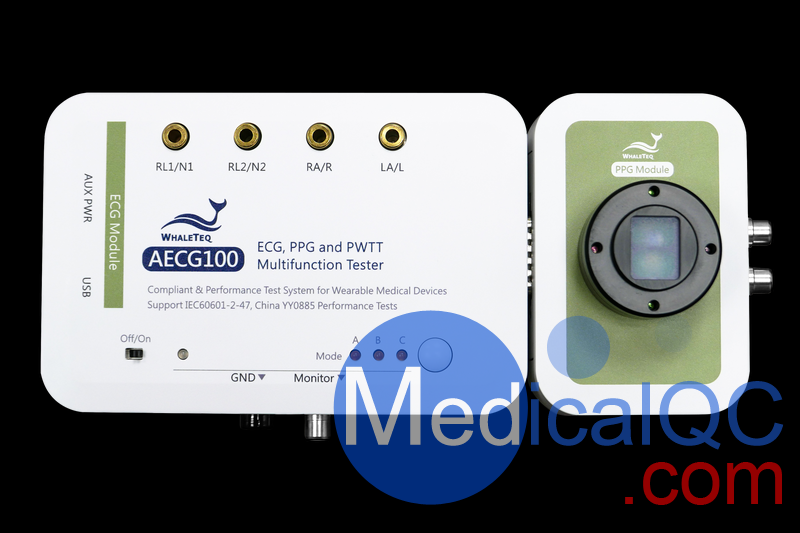 whaleteq AECG100脈搏血氧心電測試儀，AECG100穿戴式脈搏血氧及心電測試裝置