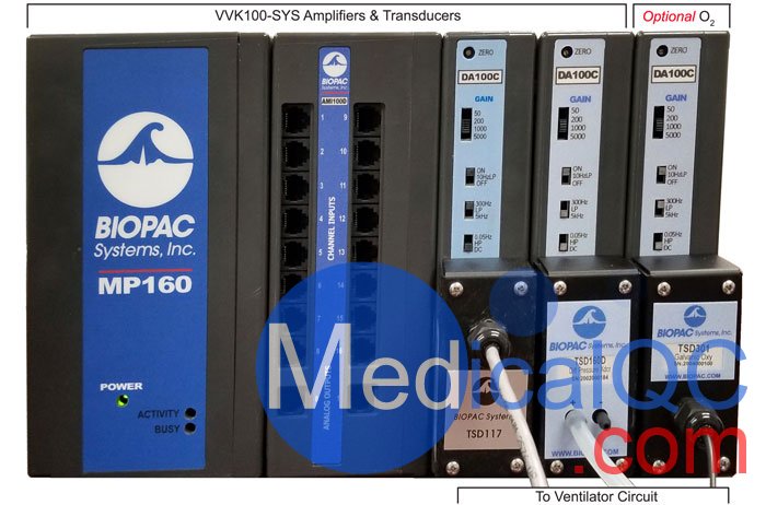 BIOPAC VVK100-SYS呼吸機驗證系統(tǒng)，VVK100-SYS呼吸機檢測儀